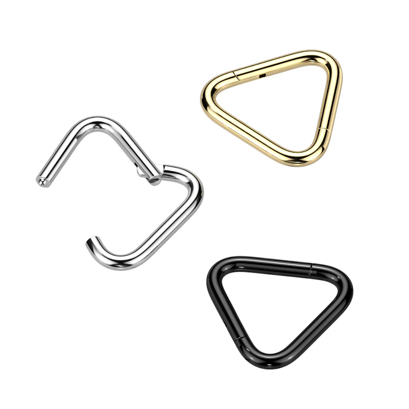 Driehoekige scharnierende titanium ring