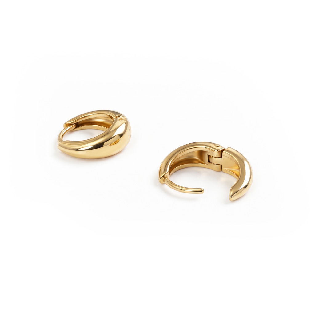Paar klassieke huggy ringen