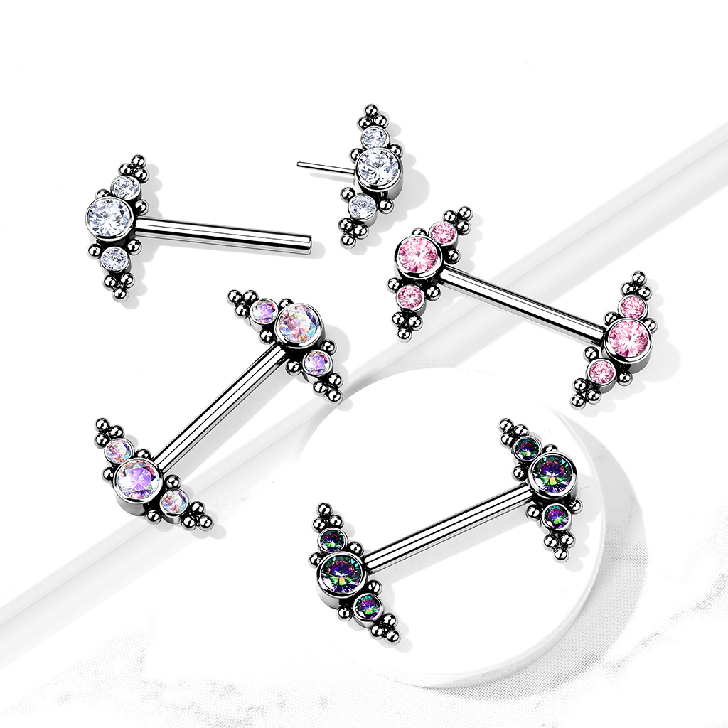Titanium tepelpiercing met draadloze sluiting