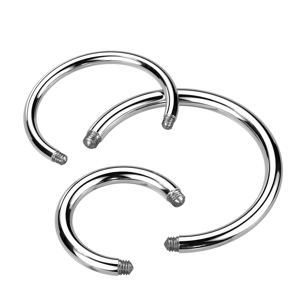 Losse hoefijzers uit titanium