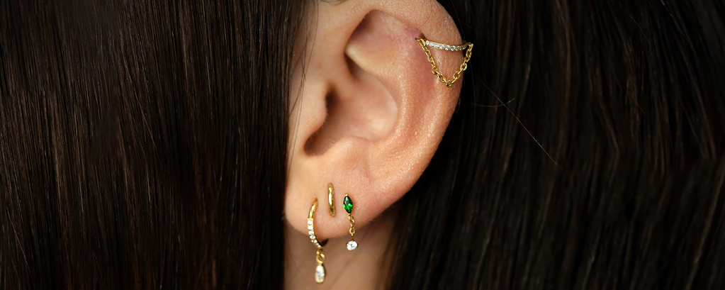 Titanium sieraden voor helixpiercings