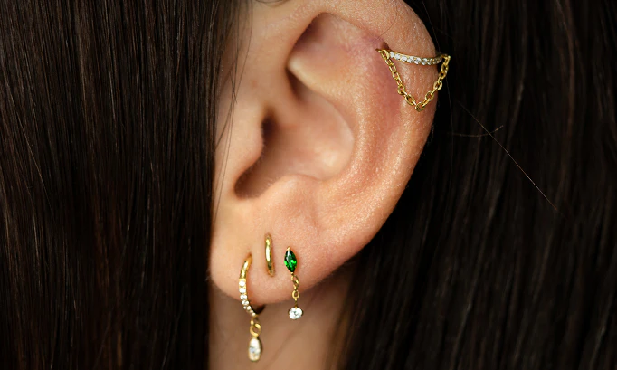 Titanium sieraden voor helixpiercings